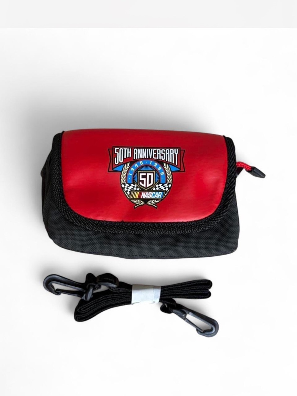 NASCAR 50th Anniversary Red & Black Men's Hip/Crossbody Bag from ‘95.